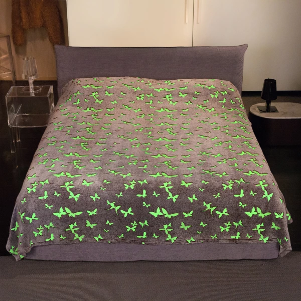 Kanguru Double Bed Glow Butterflies - Double Bed