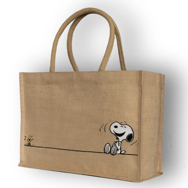 Snoopy Tote Bag Line Juta e Cotone - Tote Bags