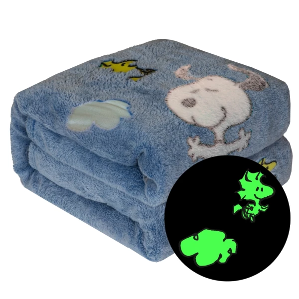 Kanguru Plaid Glow Snoopy Blue - Plaid