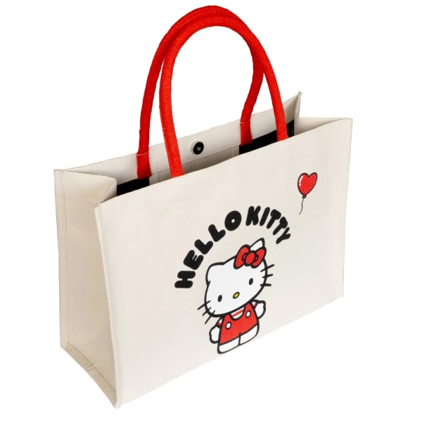 Hello Kitty Tote Bag Line Juta e Cotone - Tote Bags