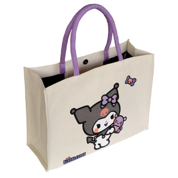 Kuromi Tote Bag Line Juta e Cotone - Tote Bags
